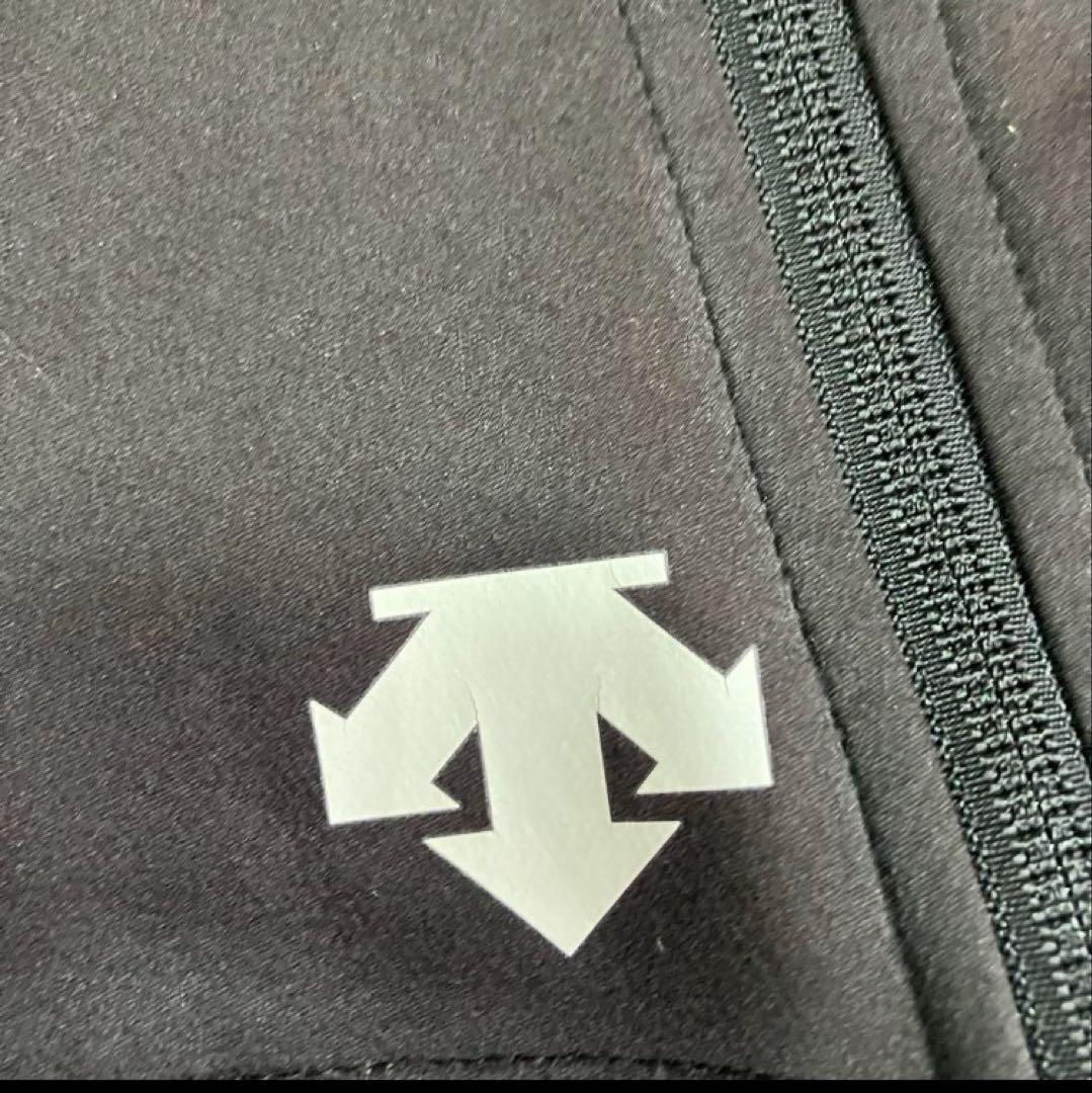 デサント【L】　スキー　レーシング用　ショートパンツ 調整可能ウエスト　黒