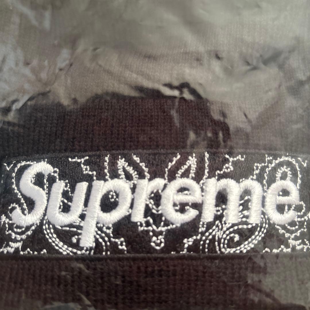 Supreme ニット帽 黒 未使用
