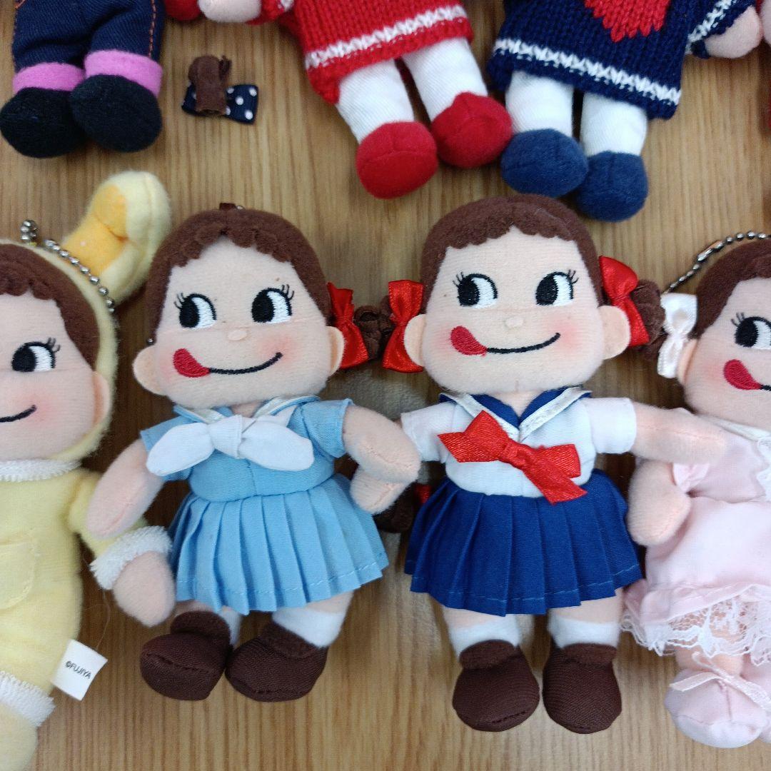 不二家 ペコちゃん ポコちゃん ぬいぐるみマスコット キーホルダー 24