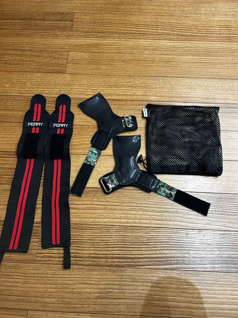 パワーグリップ￤リストラップ両手セット￤収納袋付き