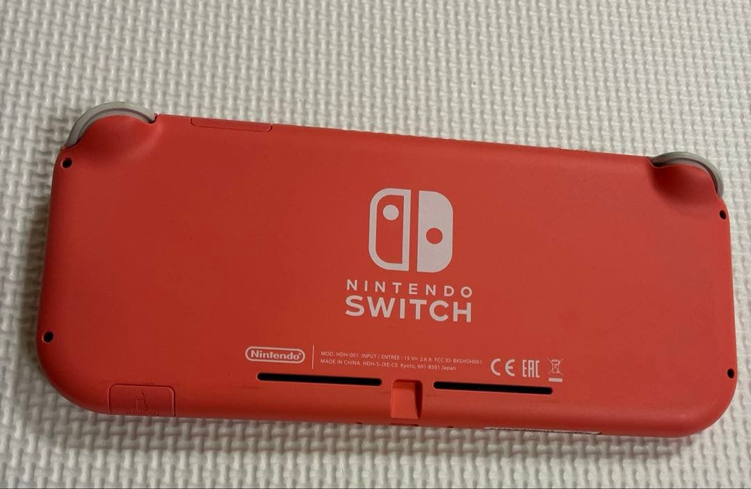 Nintendo Switch lite コーラルピンク　純正アダプタ付き