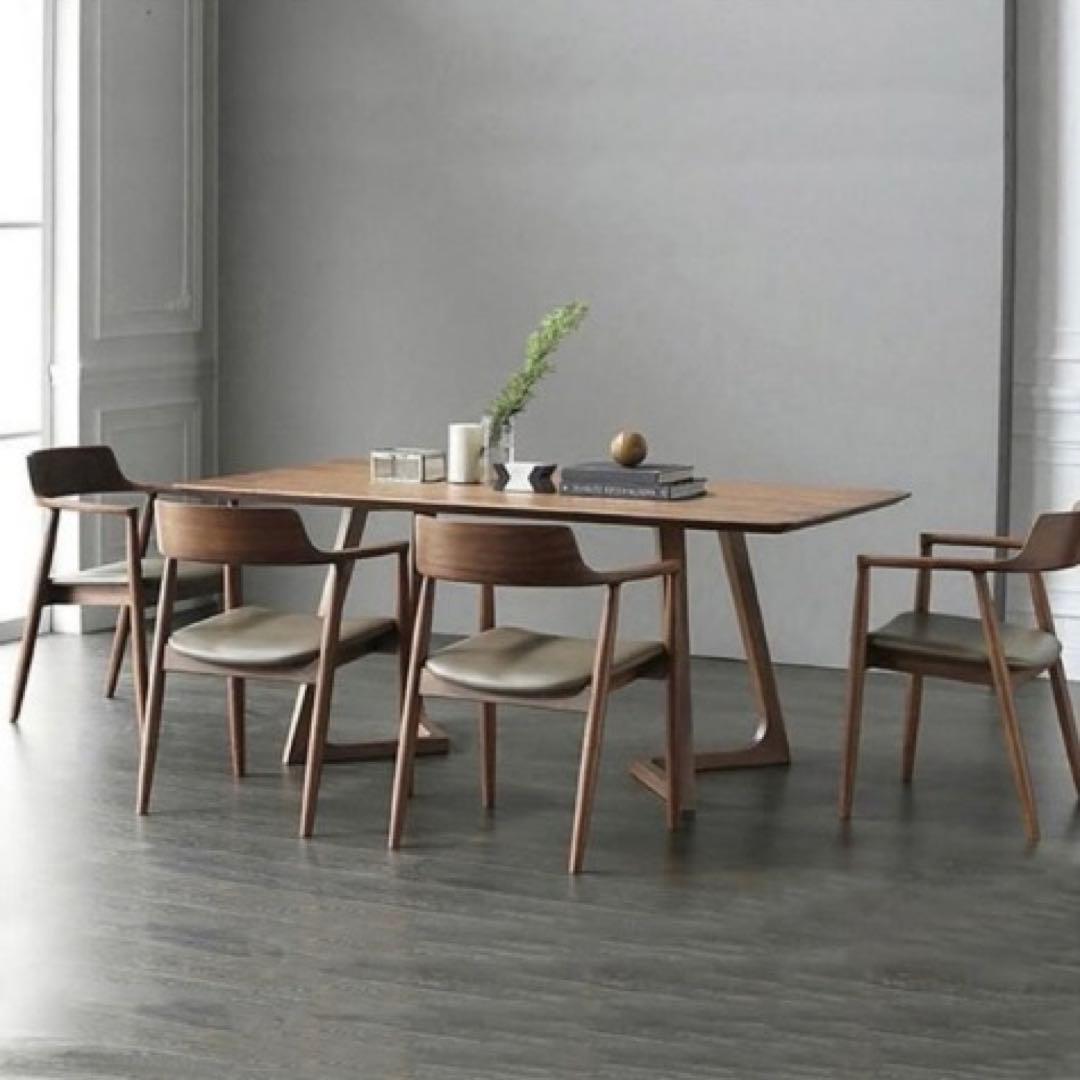 ダイニングテーブルセット 木製 ウォールナット