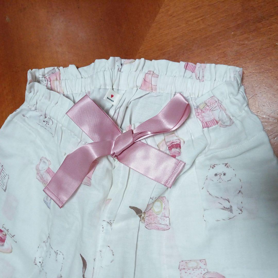 ◎新品 Laduree スクレ ラデュレ パジャマ フリル袖 Wガーゼ ホワイト