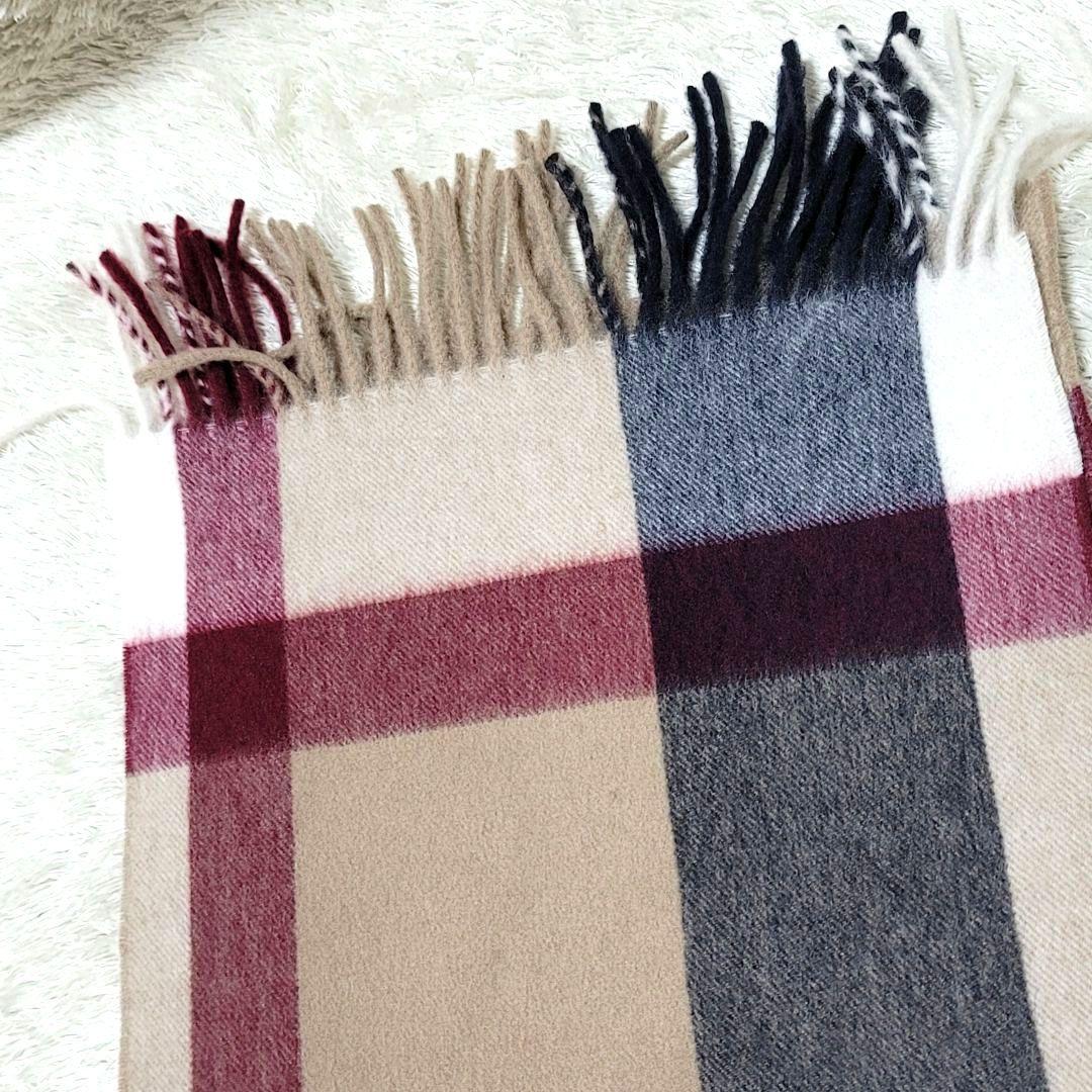 未使用 ブラックレーベルクレストブリッジ カシミア マフラー CBチェック