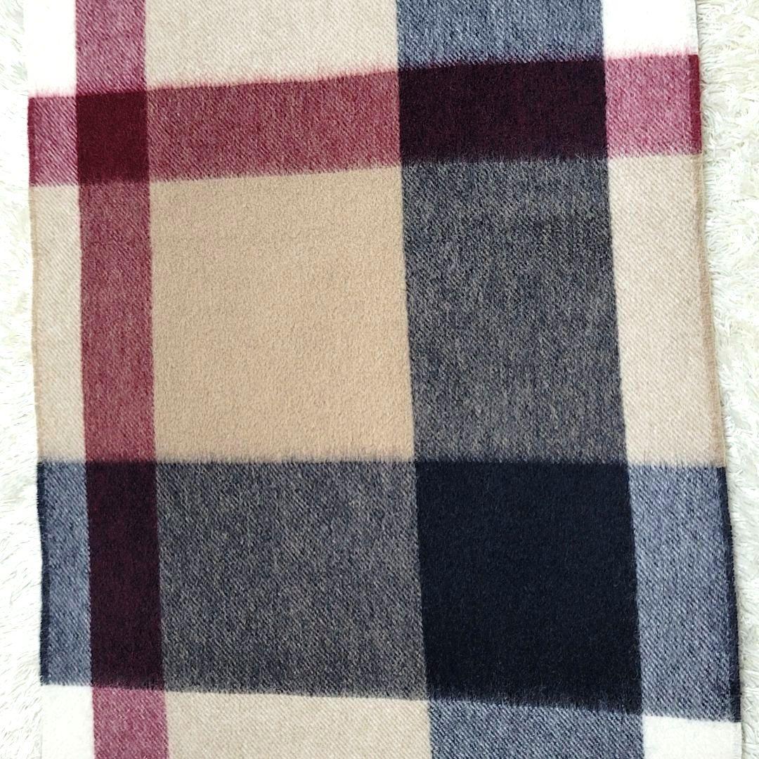 未使用 ブラックレーベルクレストブリッジ カシミア マフラー CBチェック