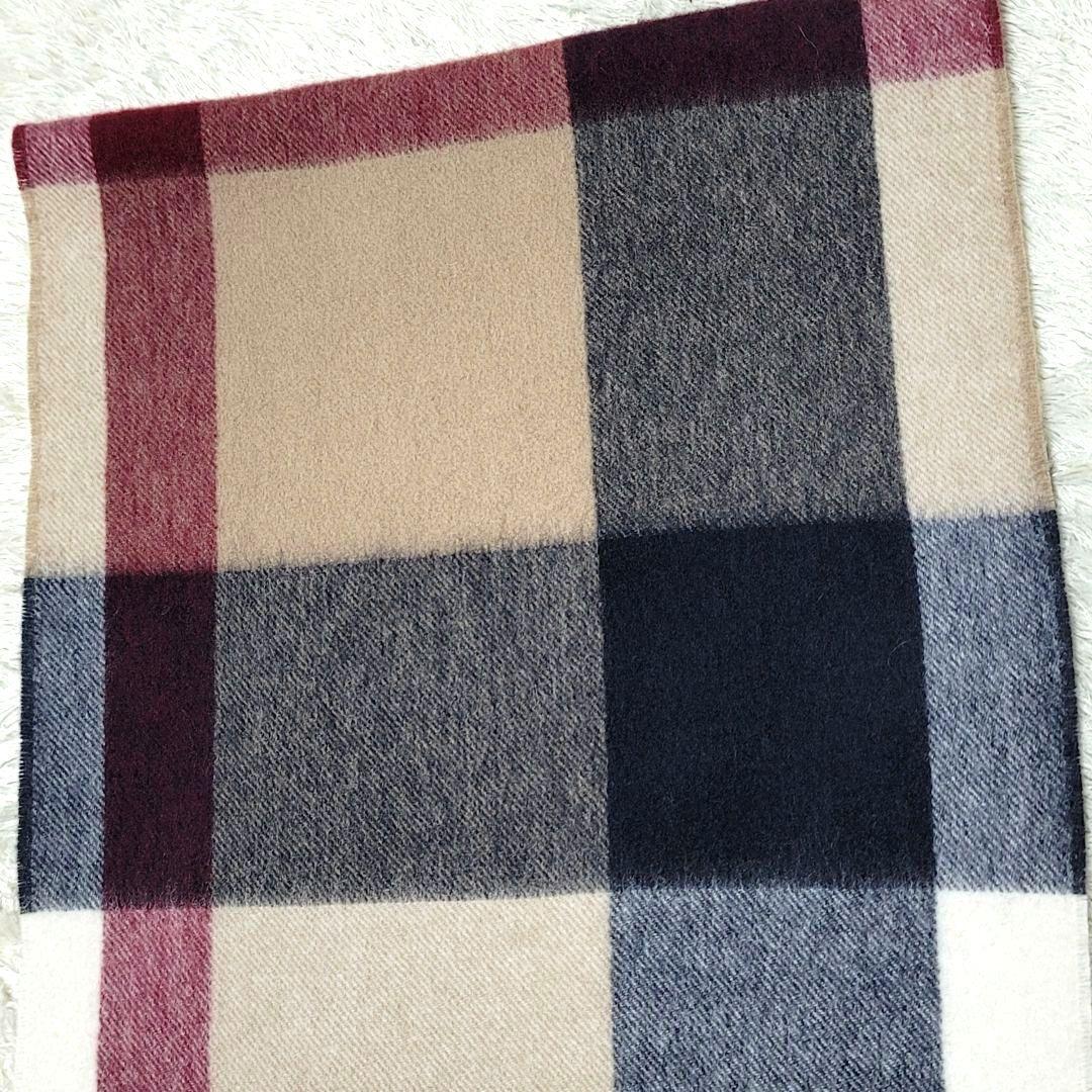 未使用 ブラックレーベルクレストブリッジ カシミア マフラー CBチェック