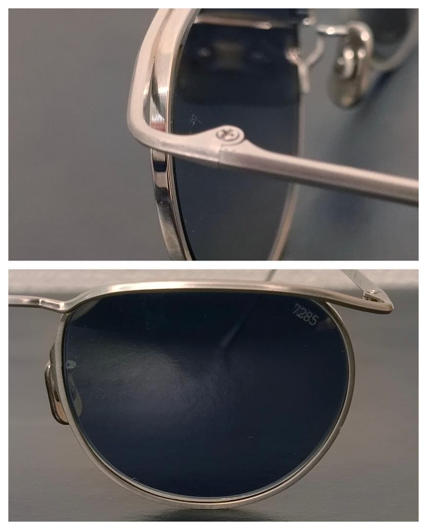 名作！】EYEVAN7285メガネ160カールトン人気シルバー純正サングラス