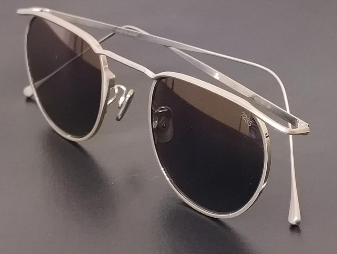 名作！】EYEVAN7285メガネ160カールトン人気シルバー純正サングラス