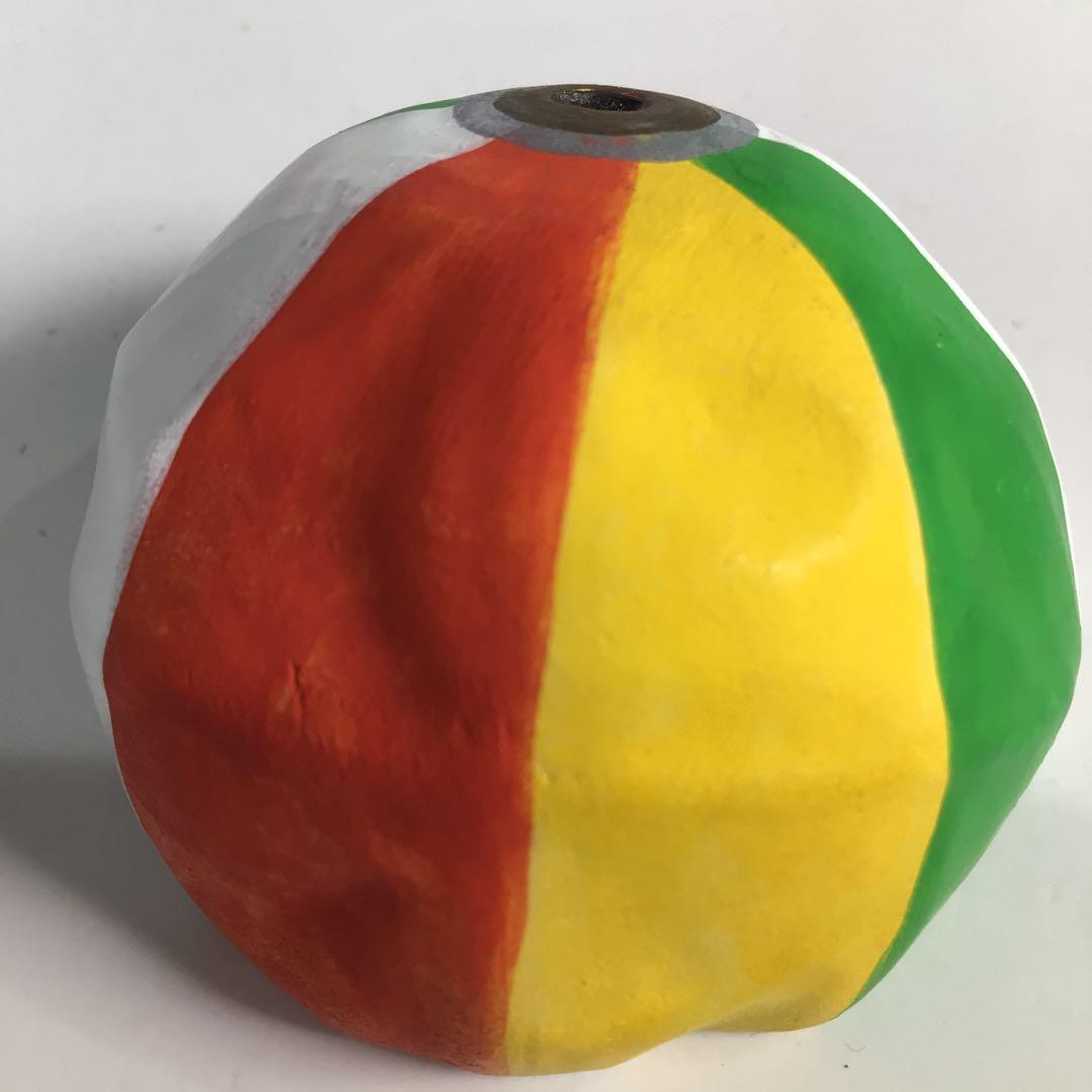 N609 香合 『北村雅耕造』『陶製』『紙風船香合』 共箱 茶道具