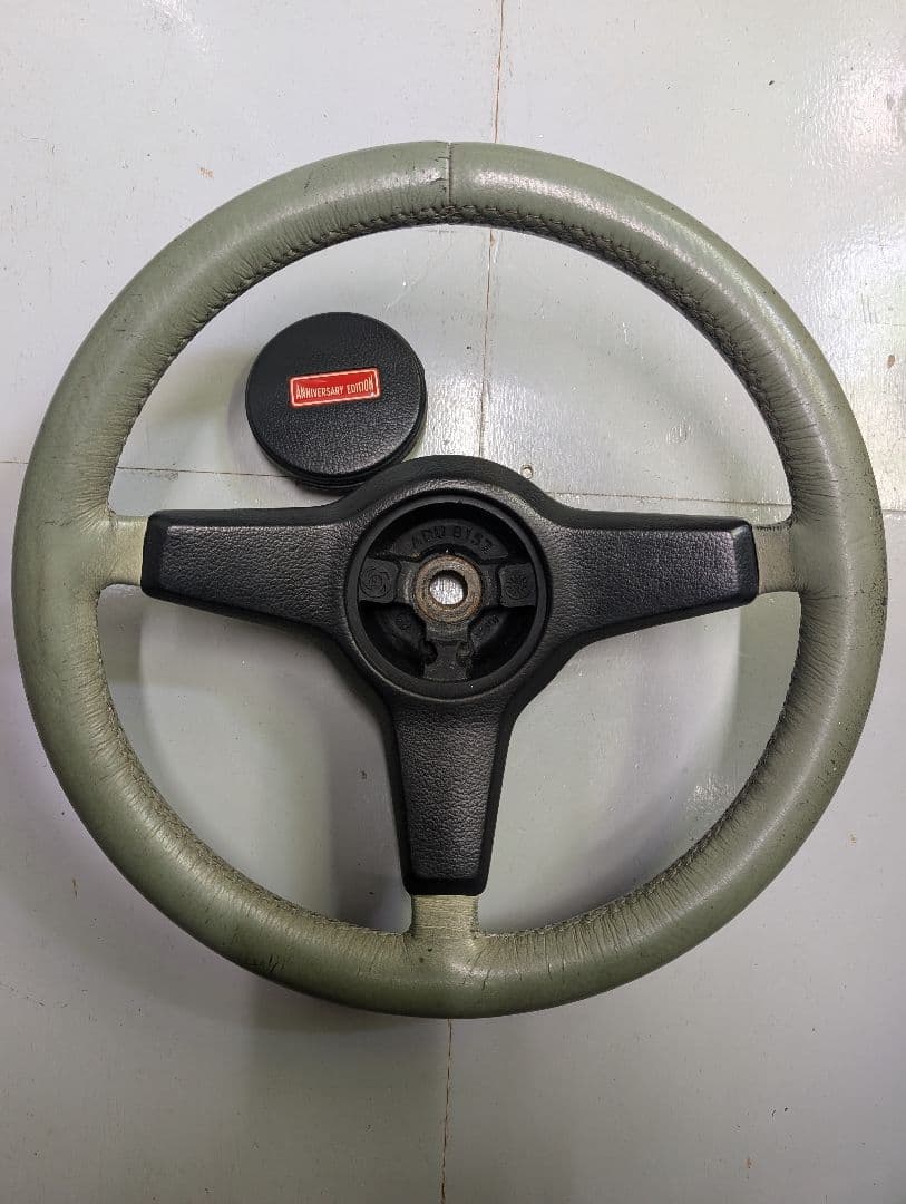 ローバーミニ 96年 アーモンドグリーン 純正ハンドル