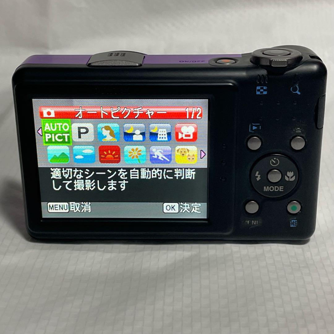 PENTAX Optio RZ10 デジタルカメラ デジカメ コンデジ 紫 元箱