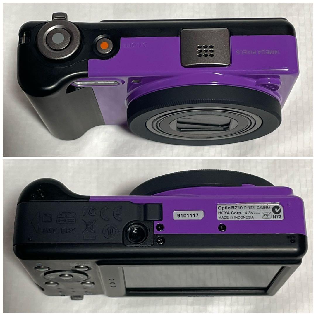PENTAX Optio RZ10 デジタルカメラ デジカメ コンデジ 紫 元箱