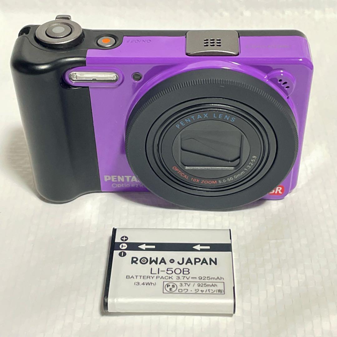 PENTAX Optio RZ10 デジタルカメラ デジカメ コンデジ 紫 元箱
