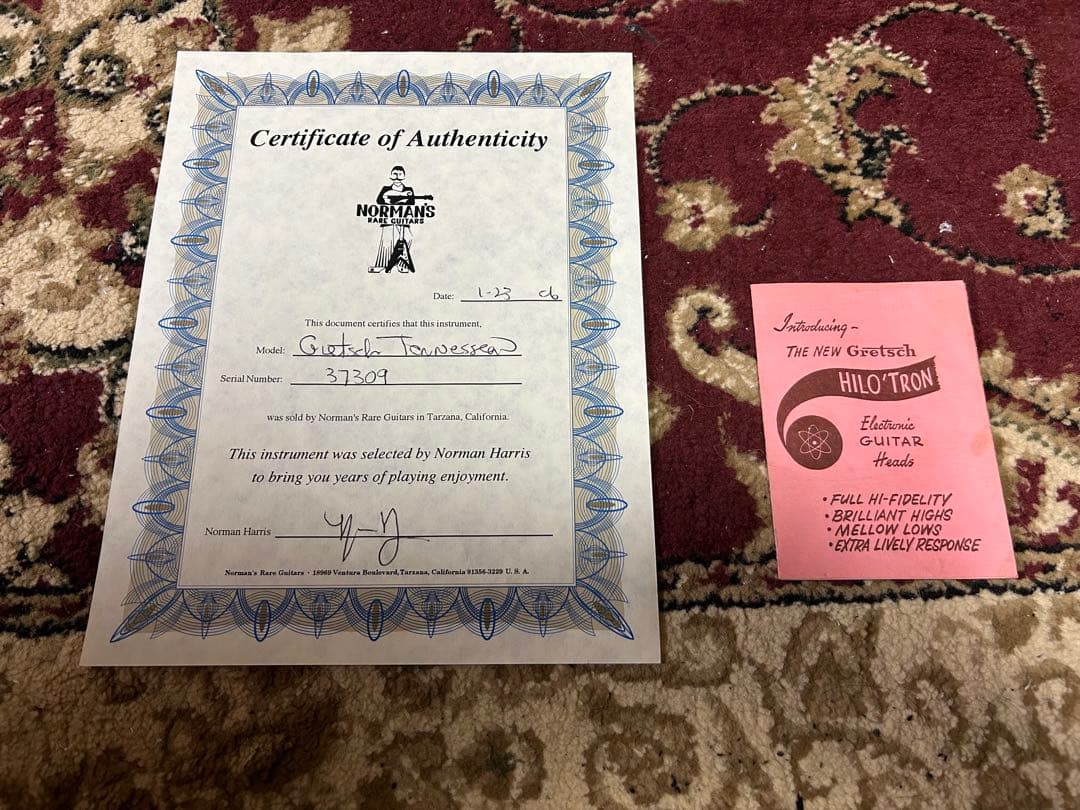 ギター Gretsch 1967 Chet atkins TENNESSEAN
