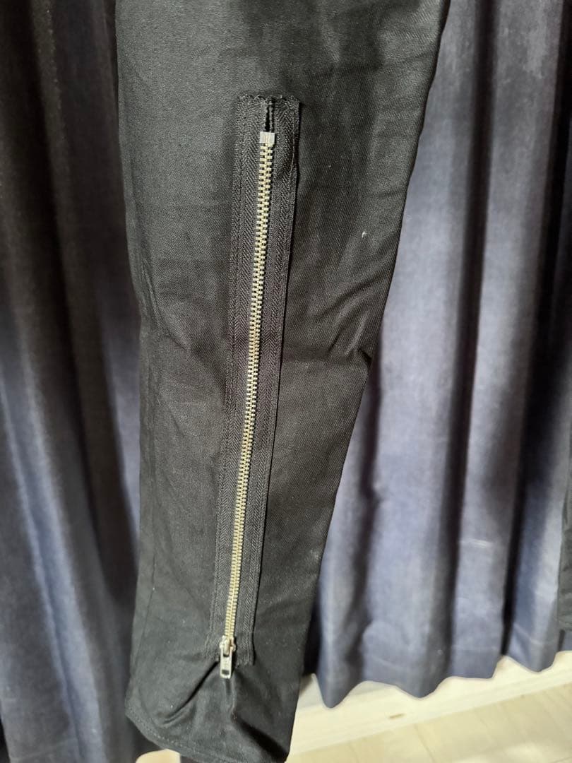 RALEIGH RED MOTEL ZIP SLIM TROUSERS黒 L