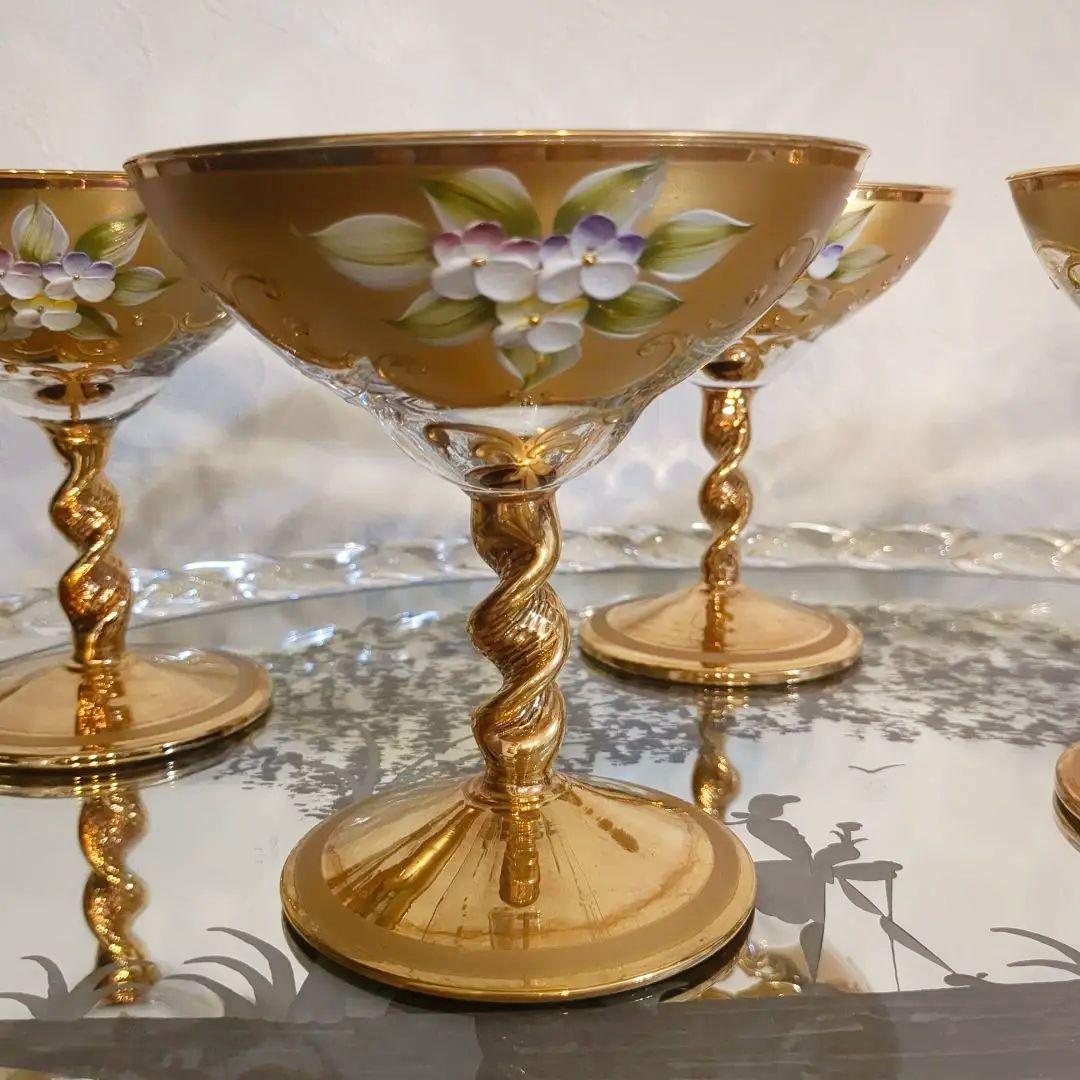 エナメル 金彩 ヴェネチアングラス MURANO 1950s ヴィンテージ