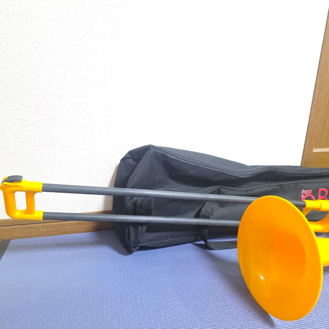 【209】pBoneピーボーン　イエロー　プラスチックトロンボーン　イエロー