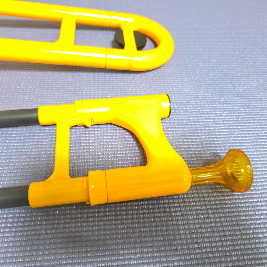 【209】pBoneピーボーン　イエロー　プラスチックトロンボーン　イエロー