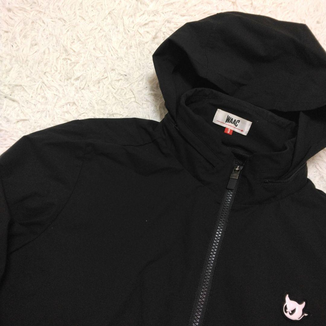 WAAC ワック 撥水ストレッチ アウター ブルゾン ブラック パーカー L