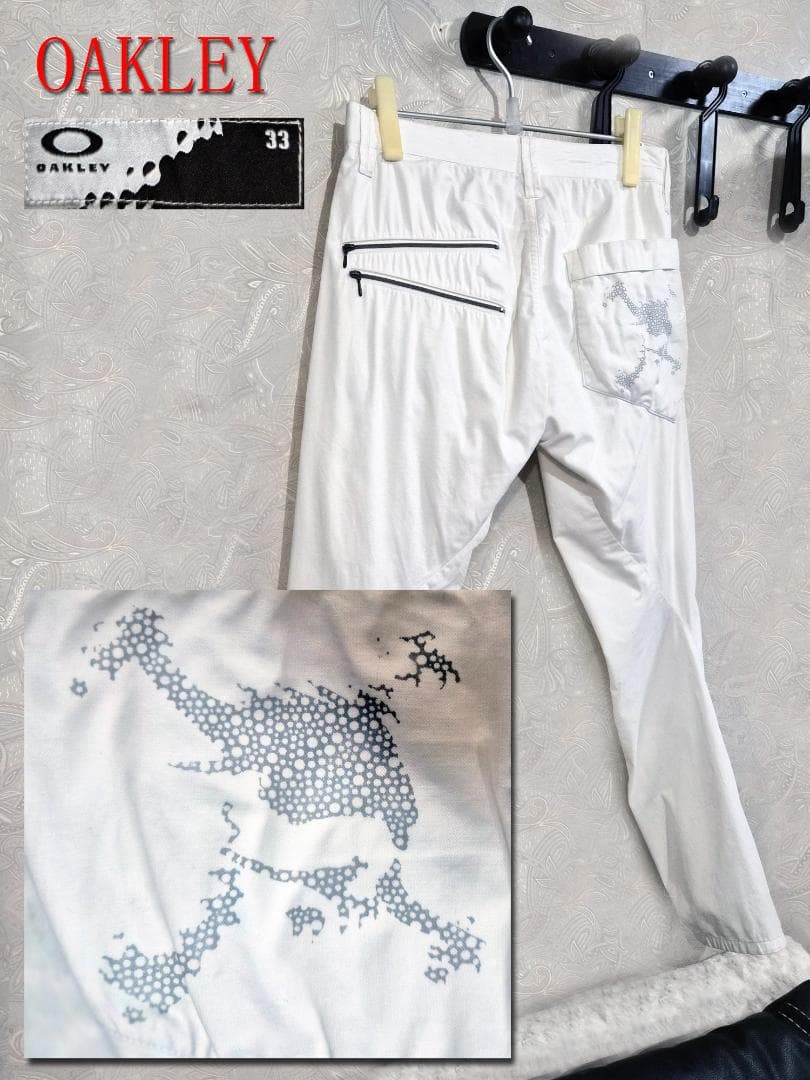 OAKLEY ゴルフ用パンツ 33 ホワイト