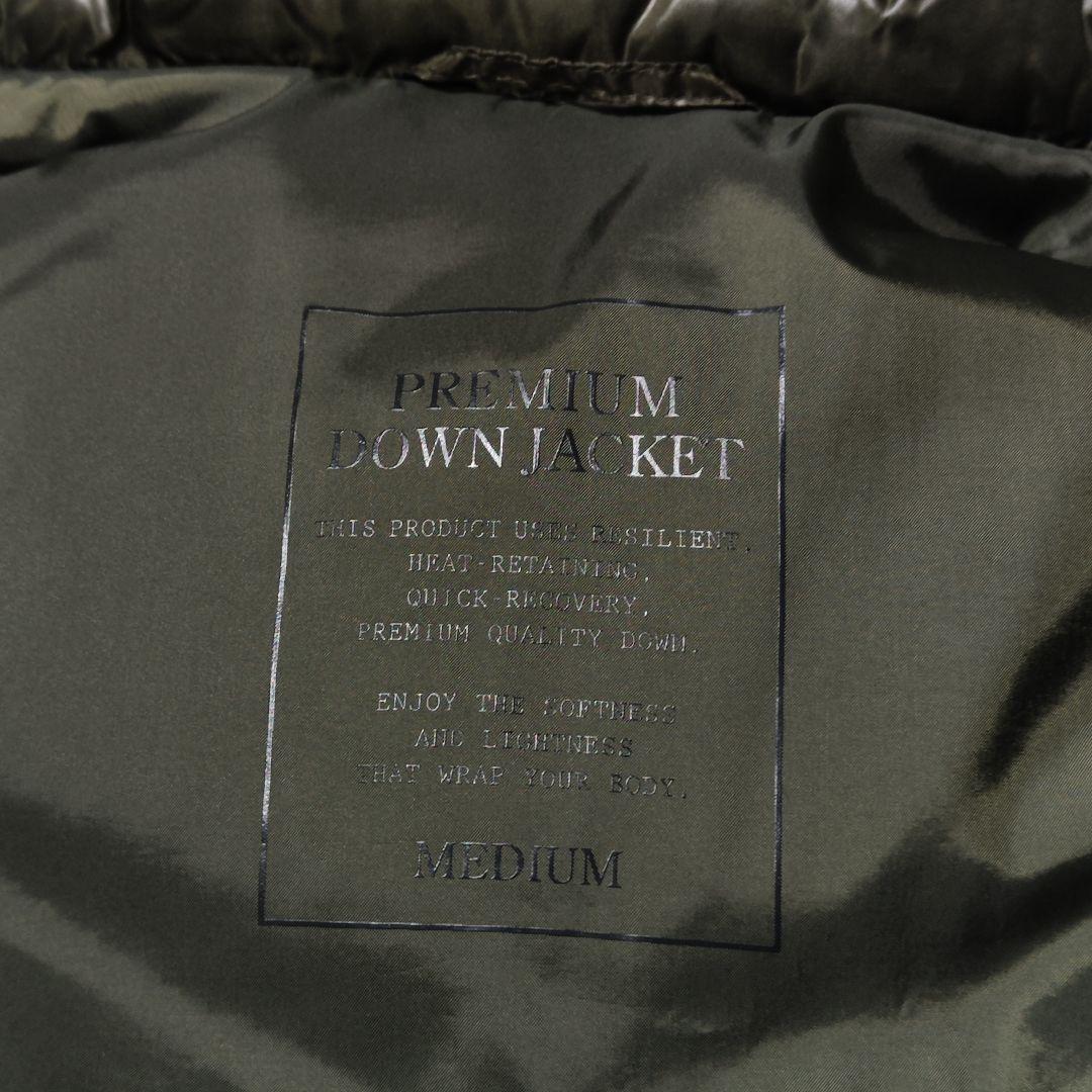 オールドユニクロ 光沢 y2k リブ ファーダウンジャケット カーキ ご覧