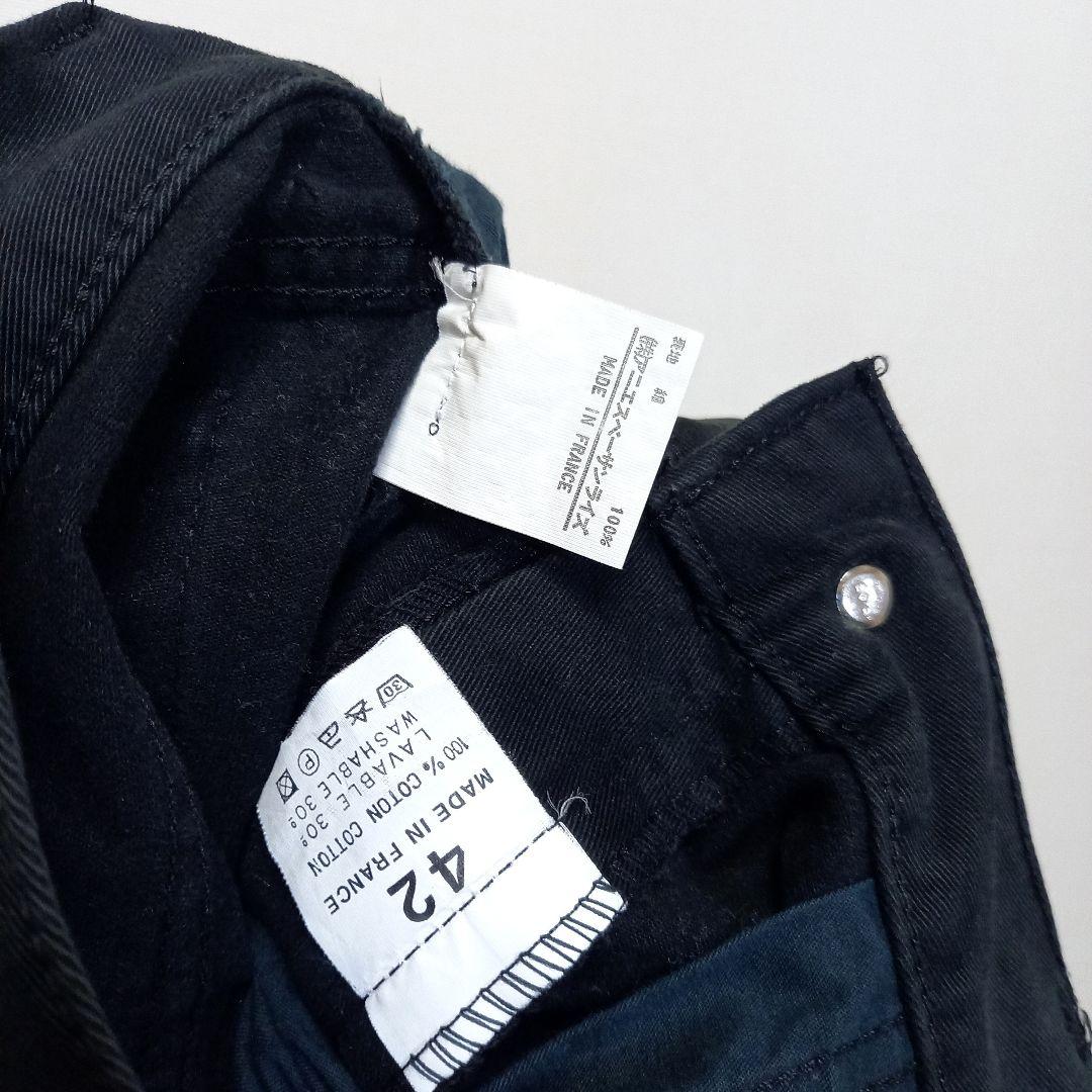 W83cm 90s フランス製 アニエスベーオム コットンツイル パンツ 42