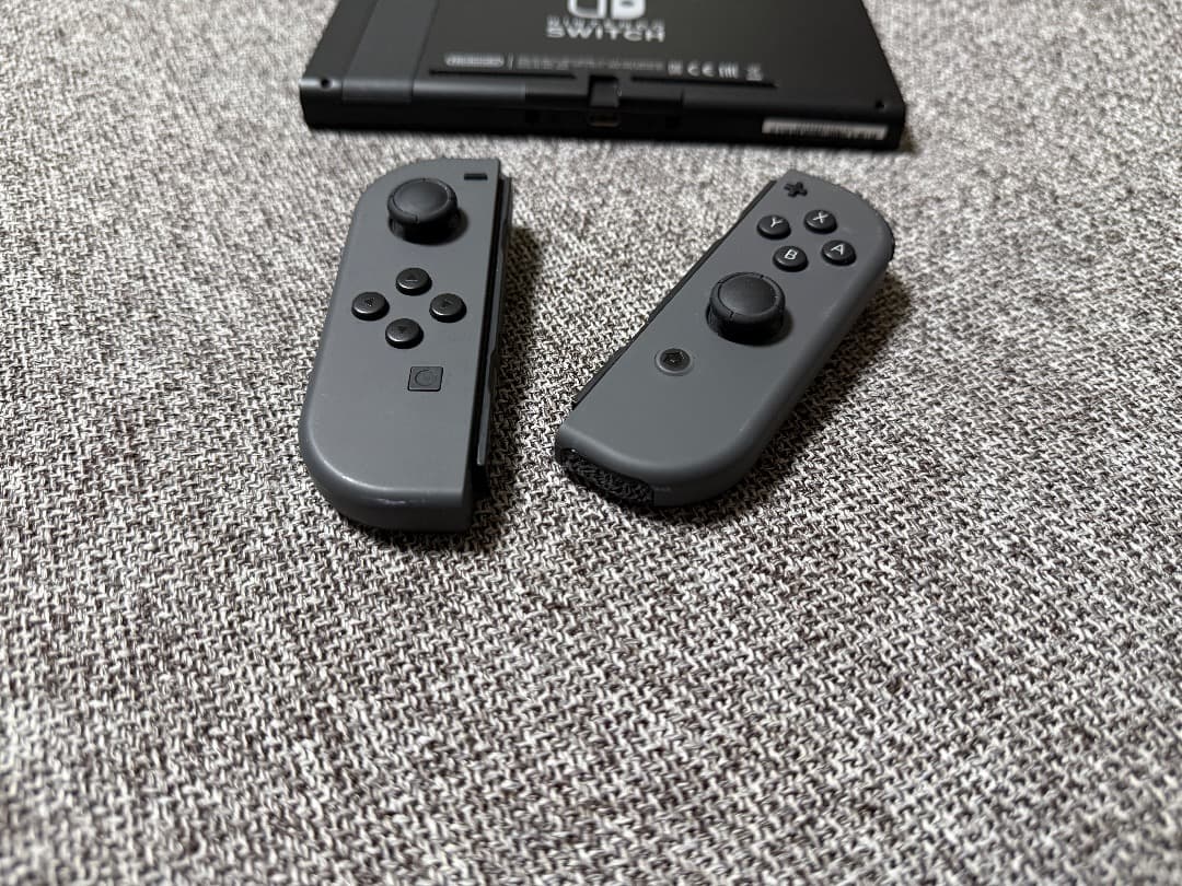 画面傷なしNintendo Switch 本体 グレー バッテリー強化版 完備品