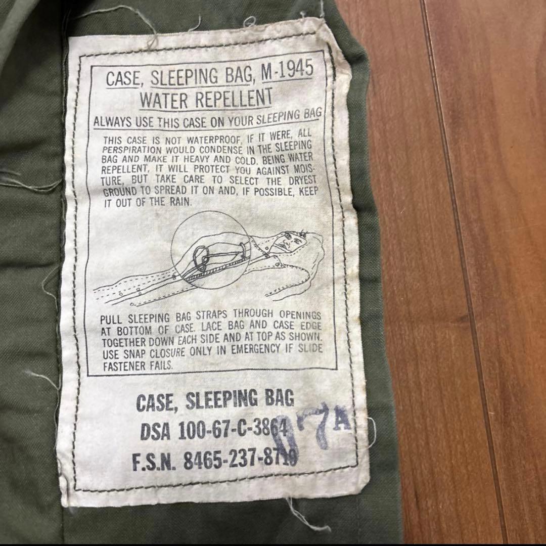 米軍　実物　CASE SLEEPING BAG M−1945 ⑦ 送料無料