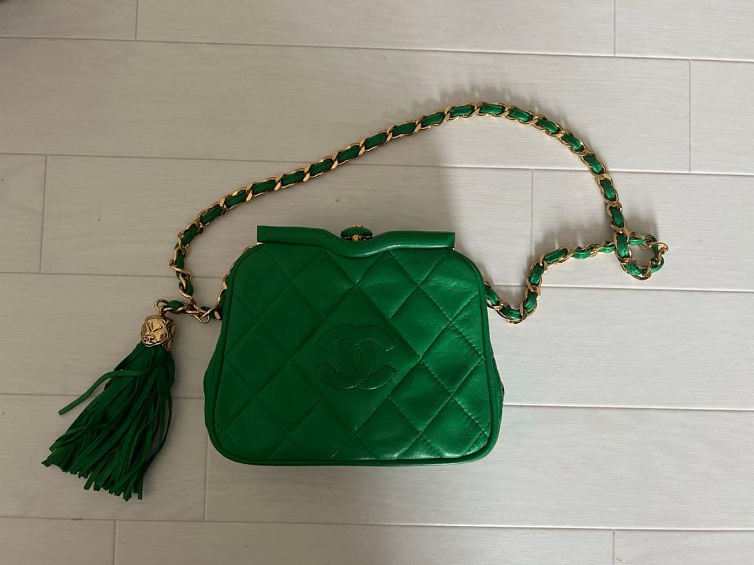 レ*ン様 CHANEL マトラッセ　がま口　チェーンウエストポーチ