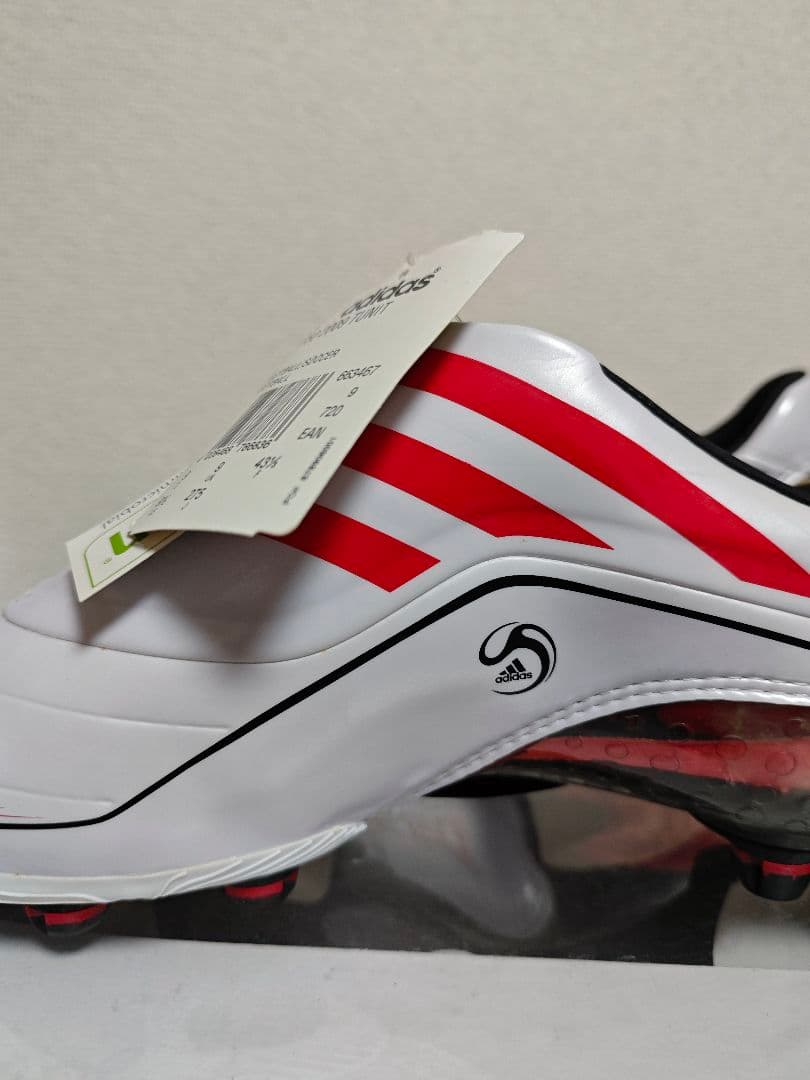 adidas F50 TUNITサッカーシューズ ホワイト/レッド 27.5cm