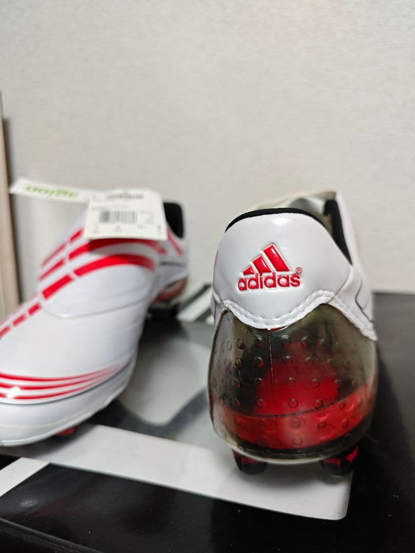 adidas F50 TUNITサッカーシューズ ホワイト/レッド 27.5cm