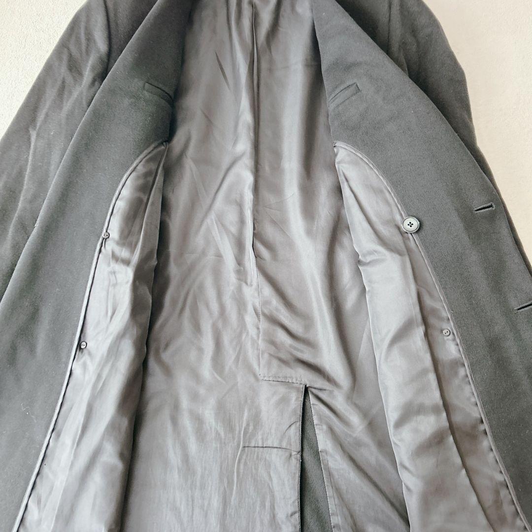 WIND ARMOR ダブルチェスターコート カシミヤ100％ 黒 M ブラック
