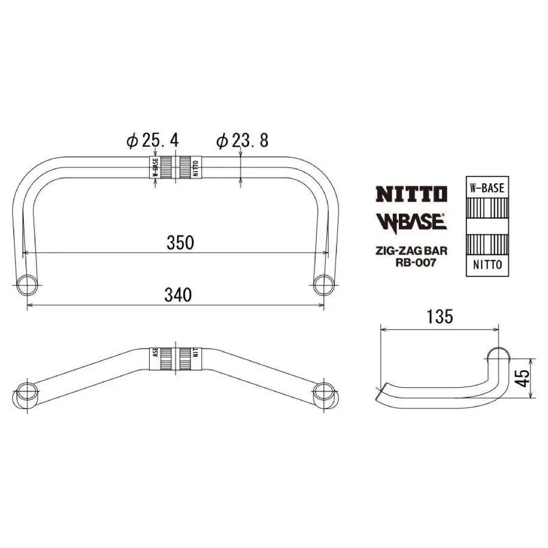 パーツ Nitto W-Base zig zag bar RB-007