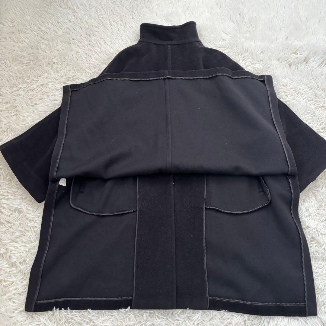 MaxMara マックスマーラ ウール×カシミヤ　ケープ風コート サイズ40 黒
