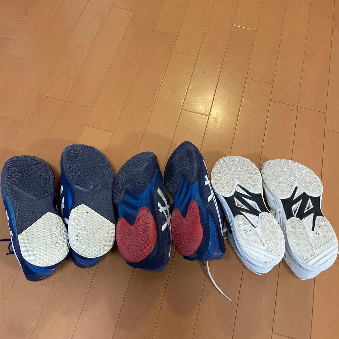 テニスシューズ 3足セット アシックス ヨネックス 26センチ