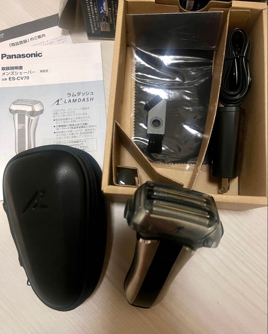 パナソニック ラムダッシュ ５枚刃 ES-CV70 シルバー