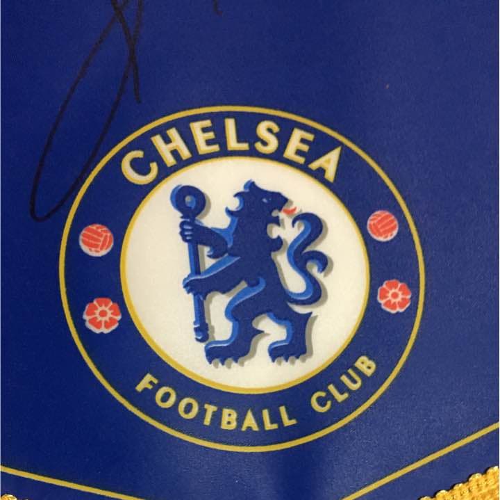 チェルシー ミニペナント  サイン入り