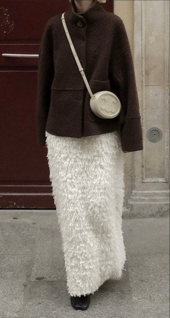 スカート Eaphi DOUBLE WAIST KNIT SKIRT