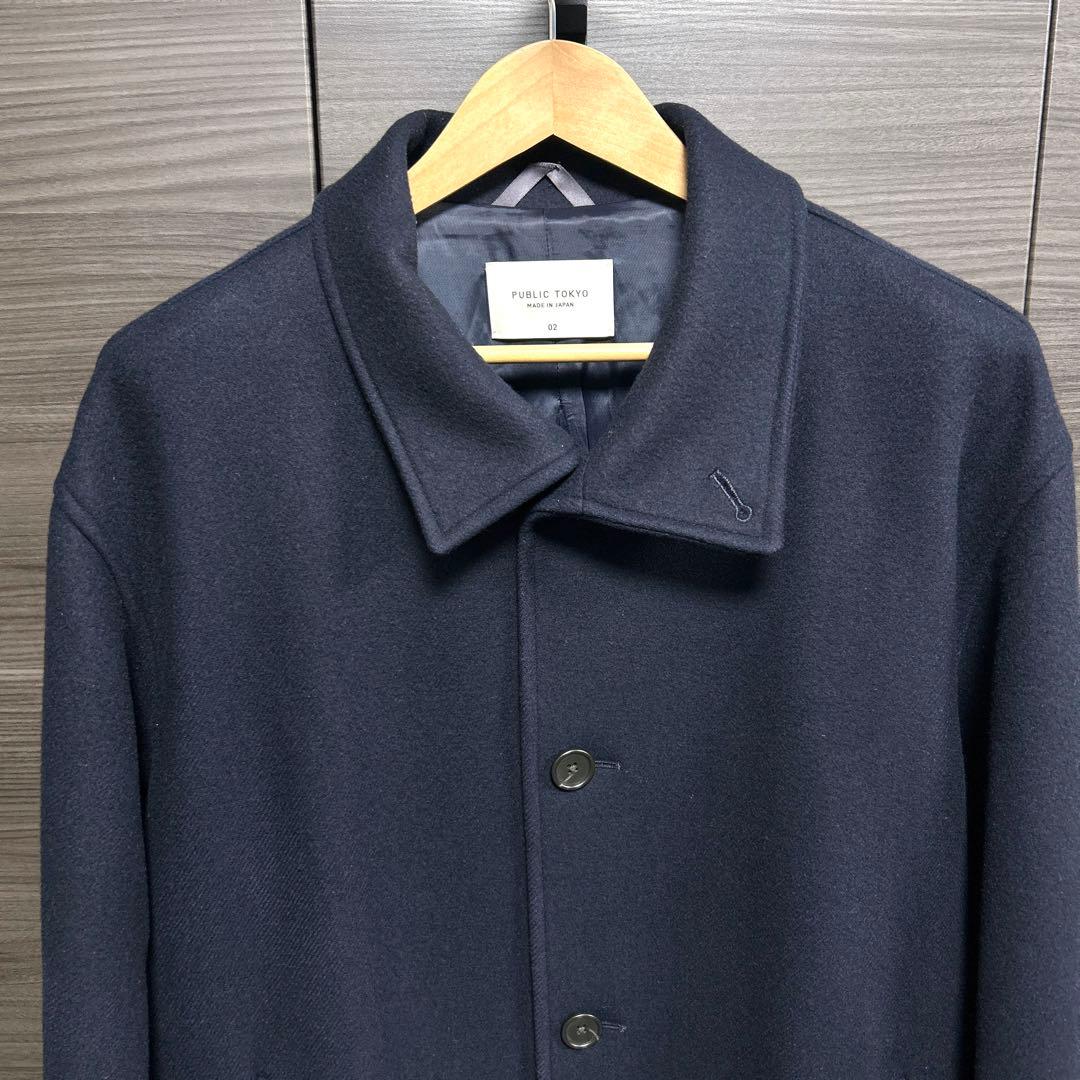 パブリックトウキョウ マルチウェイ メルトンオーバーサイズスタンドコート 02