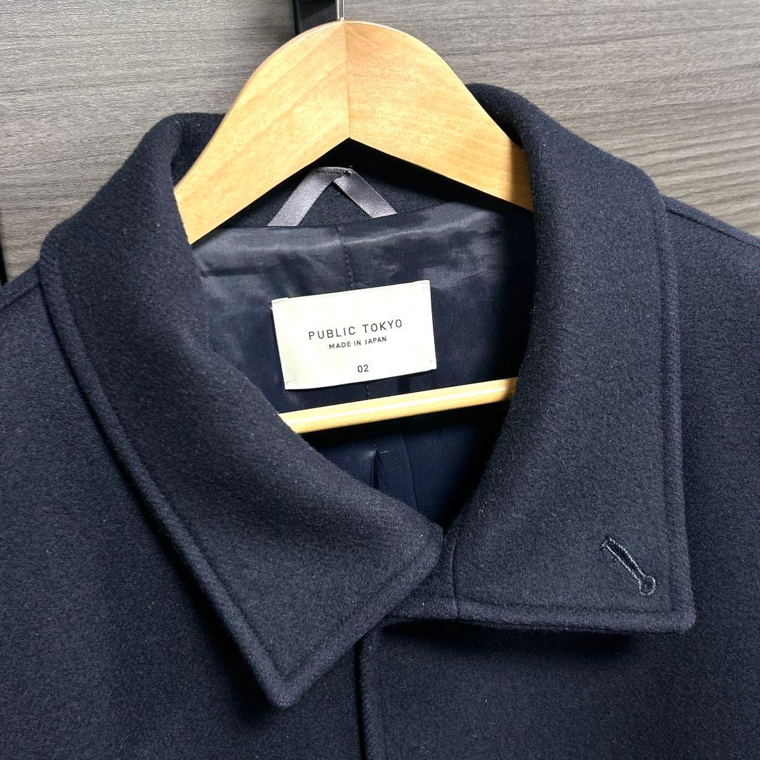 パブリックトウキョウ マルチウェイ メルトンオーバーサイズスタンドコート 02