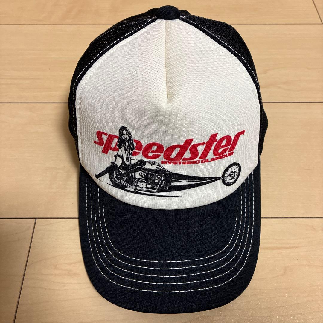 Hystericglamour speedster キャップ ホワイト/ブラック