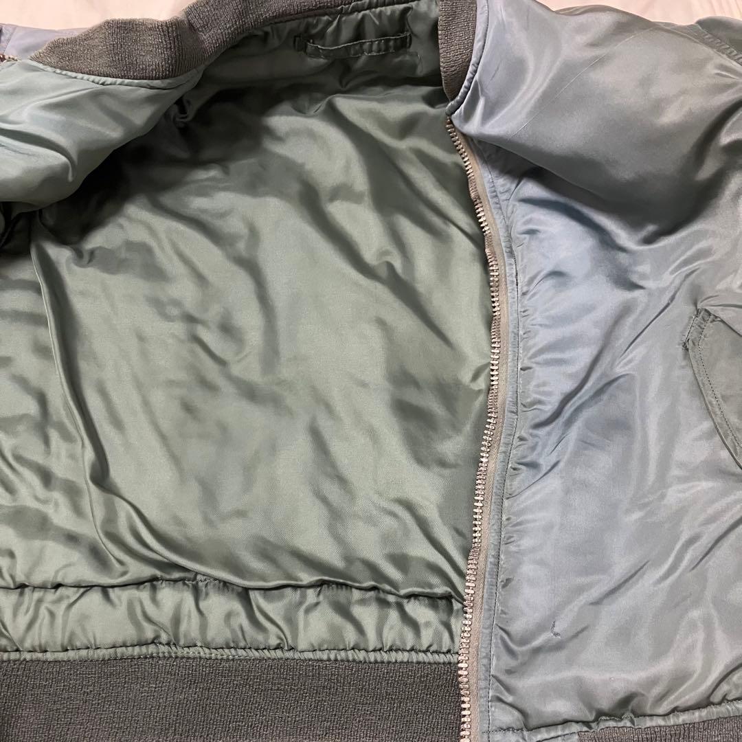 希少　米軍実物　80s　ma1　グランドクルー　Mサイズ　alpha ミリタリー