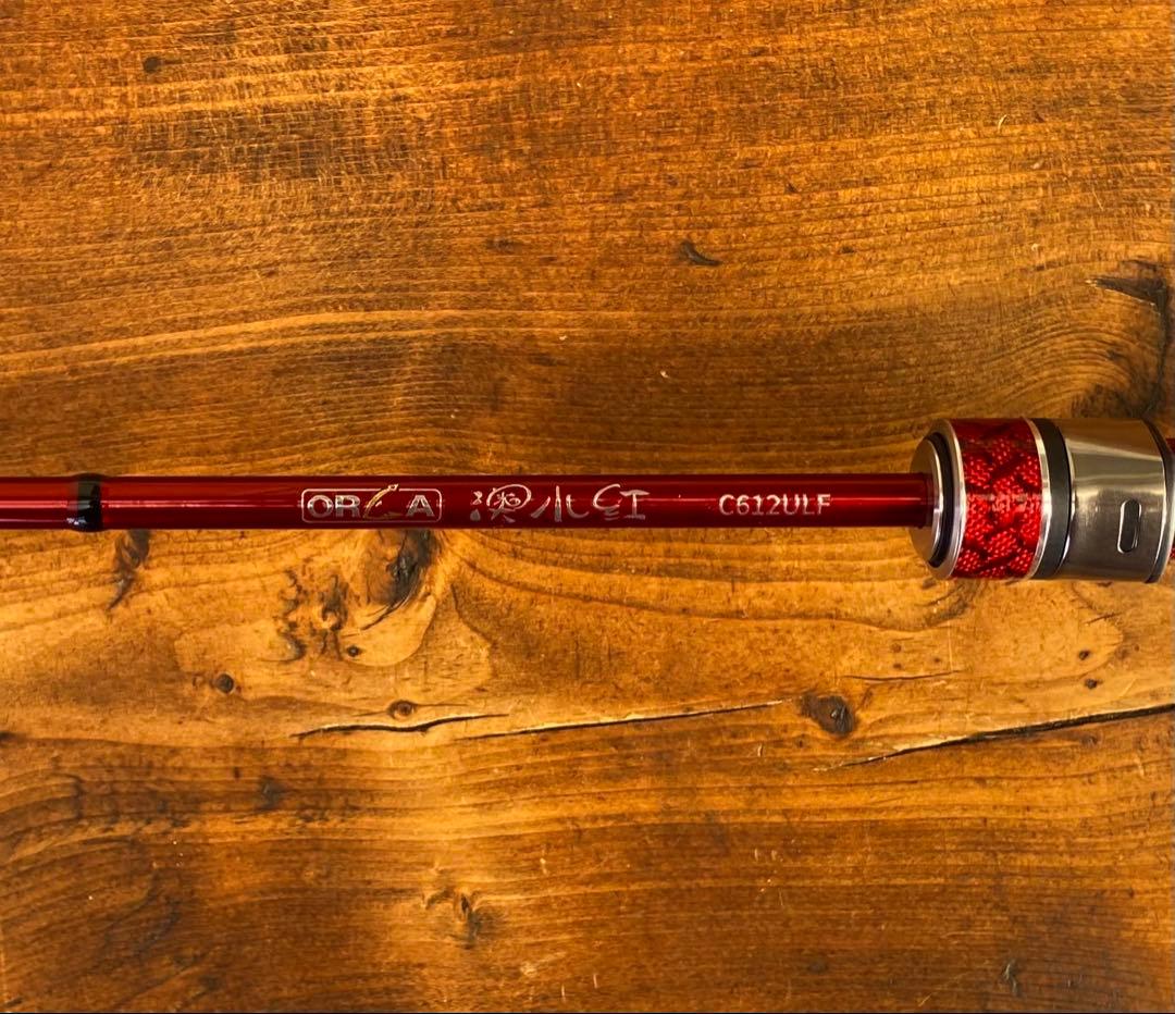 超軽量 カーボンロッド アジングロッド C612UL 6ft ベイトロッド