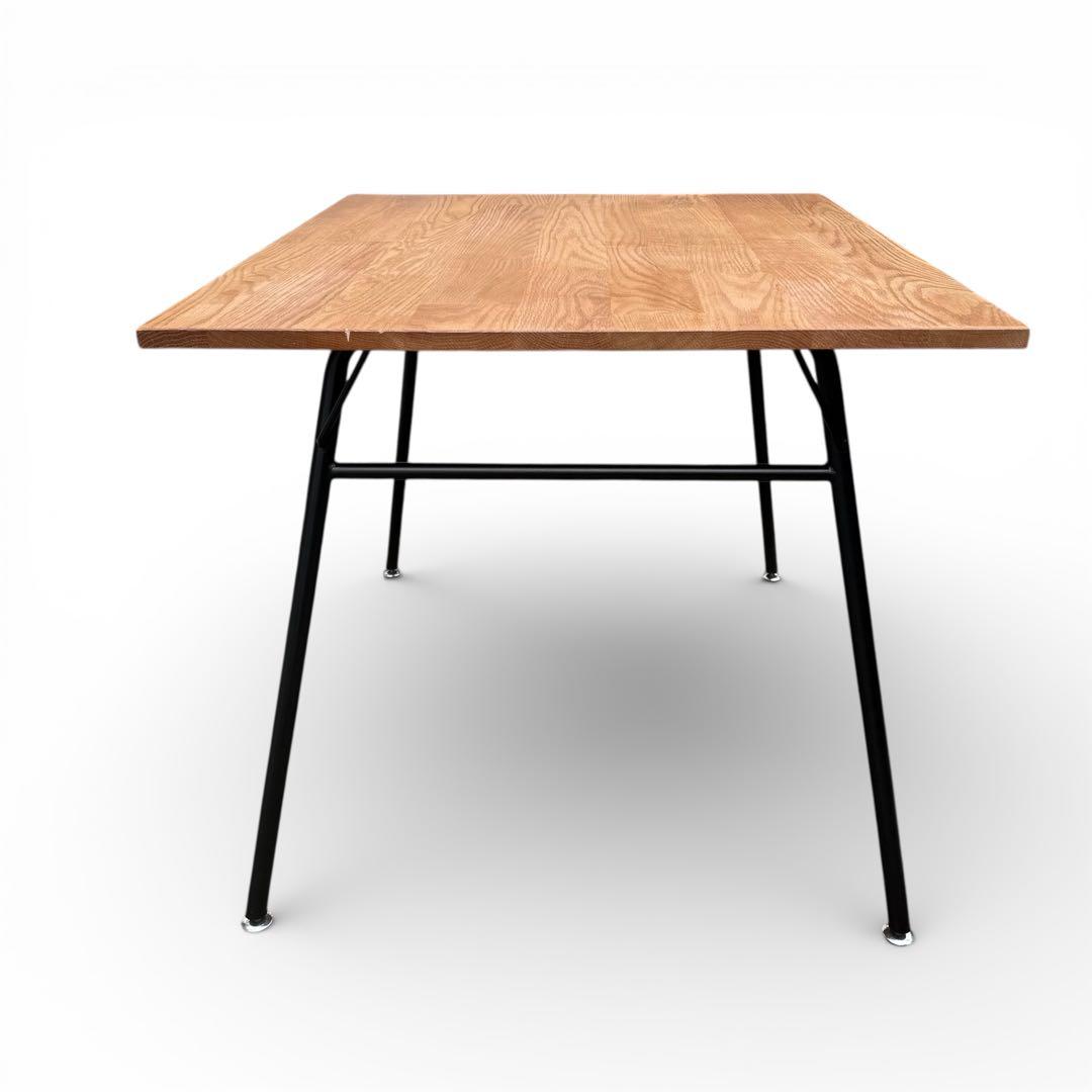 モモナチュラル　無垢　オーク　ダイニングテーブル　北欧　アイアン　W100cm