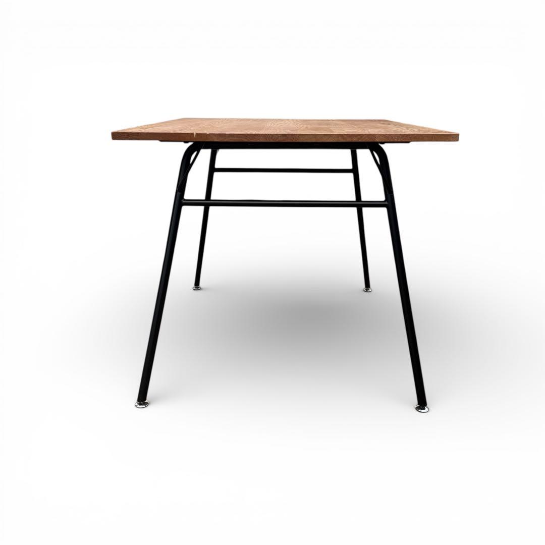 モモナチュラル　無垢　オーク　ダイニングテーブル　北欧　アイアン　W100cm