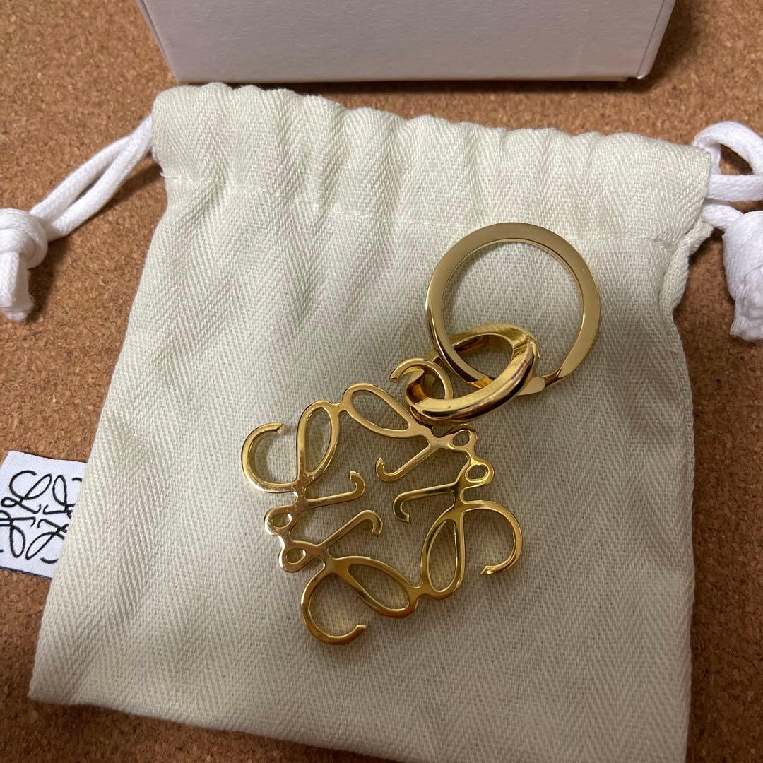 LOEWE ロエベ ゴールド キーホルダー キーリング