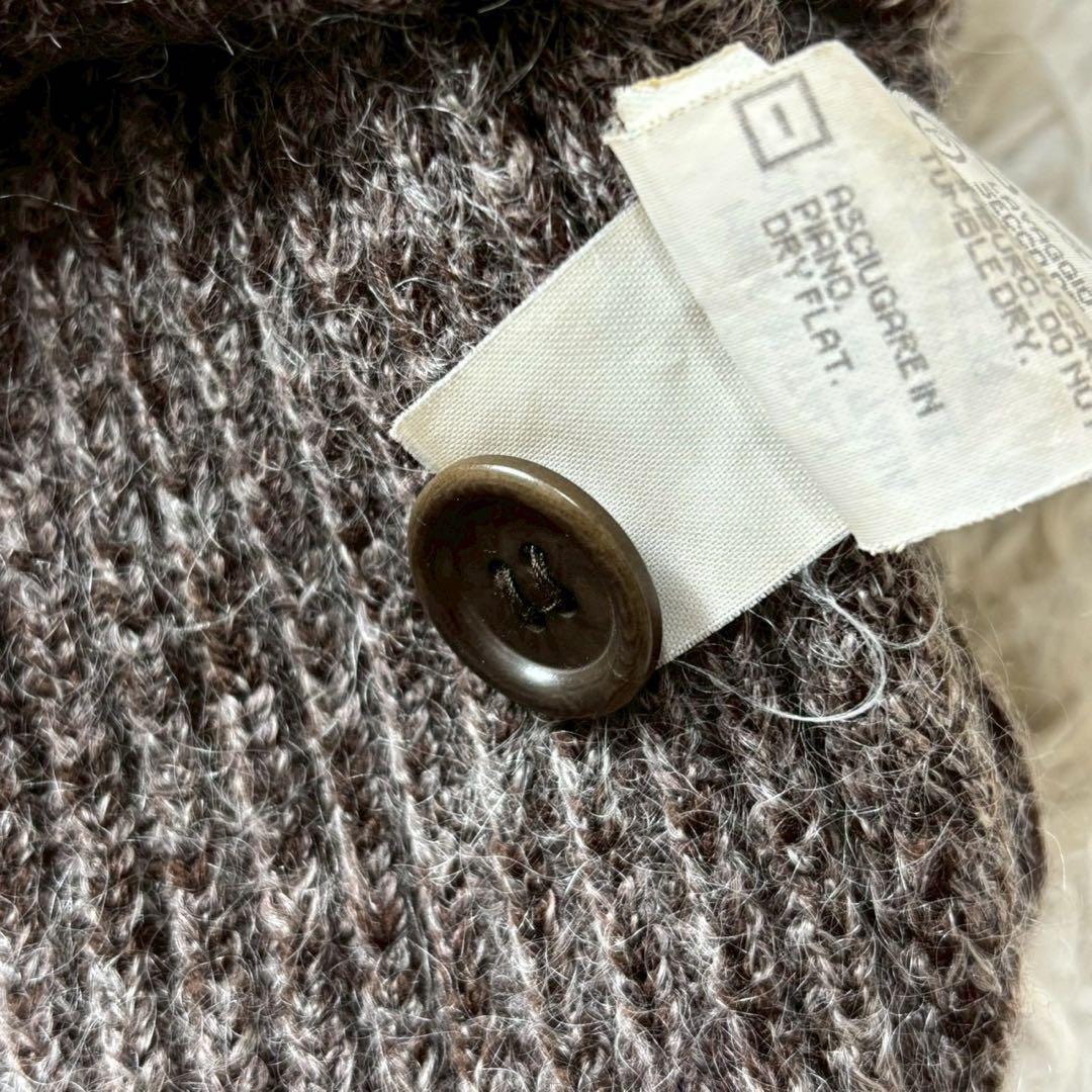 【美品】ARMANI COLLEZIONI カーディガン　モヘア　ブラウン
