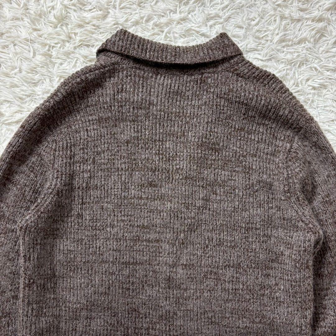 【美品】ARMANI COLLEZIONI カーディガン　モヘア　ブラウン