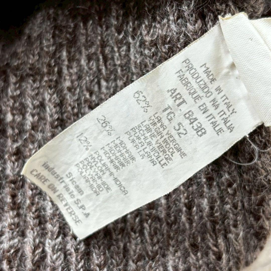 【美品】ARMANI COLLEZIONI カーディガン　モヘア　ブラウン