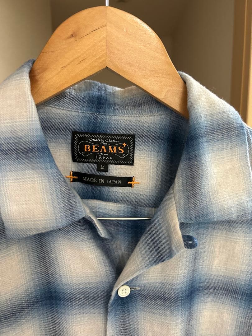 トップス 25AW BEAMS PLUS -Open Collar Ombre Shirt